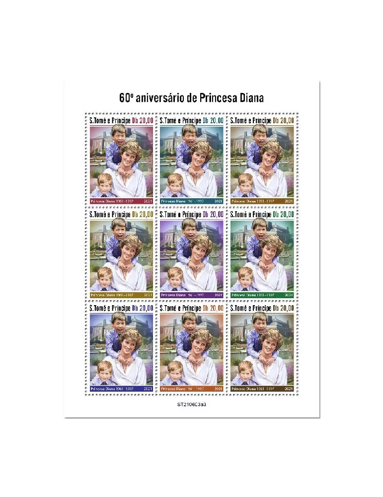 n° 8379/8387 - Timbre SAINT-THOMAS ET PRINCE Poste