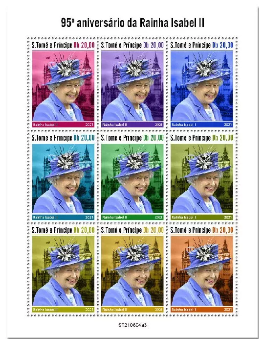 n° 8415/8423 - Timbre SAINT-THOMAS ET PRINCE Poste