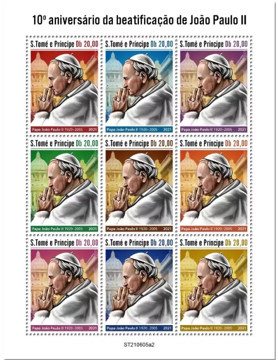 n° 8442/8450 - Timbre SAINT-THOMAS ET PRINCE Poste