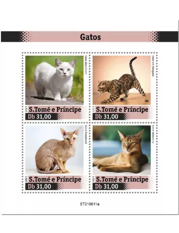 n° 8521/8524 - Timbre SAINT-THOMAS ET PRINCE Poste