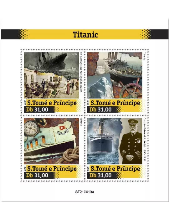 n° 8553/8556 - Timbre SAINT-THOMAS ET PRINCE Poste