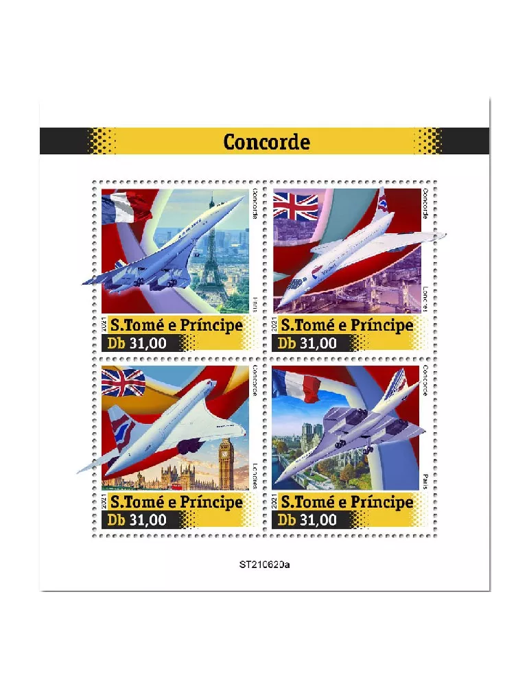 n° 8557/8560 - Timbre SAINT-THOMAS ET PRINCE Poste