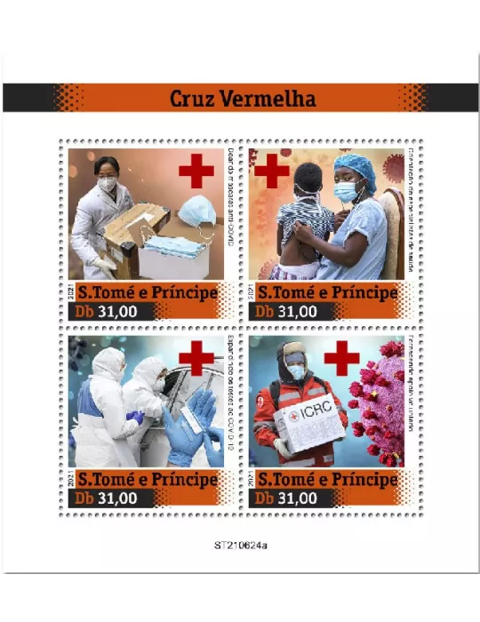 n° 8573/8576 - Timbre SAINT-THOMAS ET PRINCE Poste