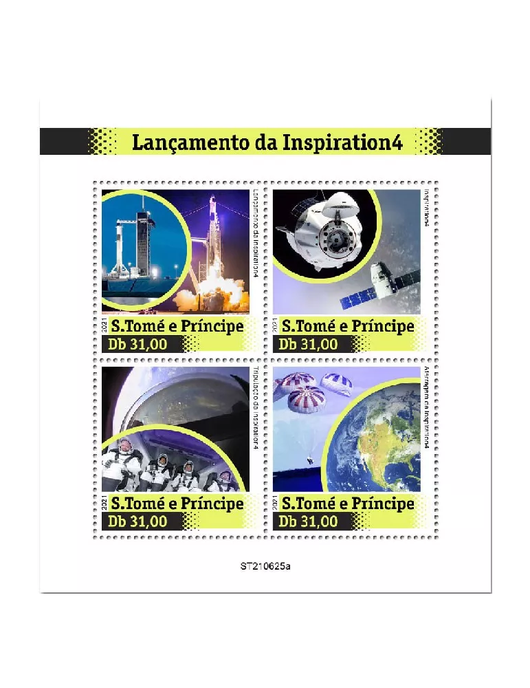 n° 8577/8580 - Timbre SAINT-THOMAS ET PRINCE Poste