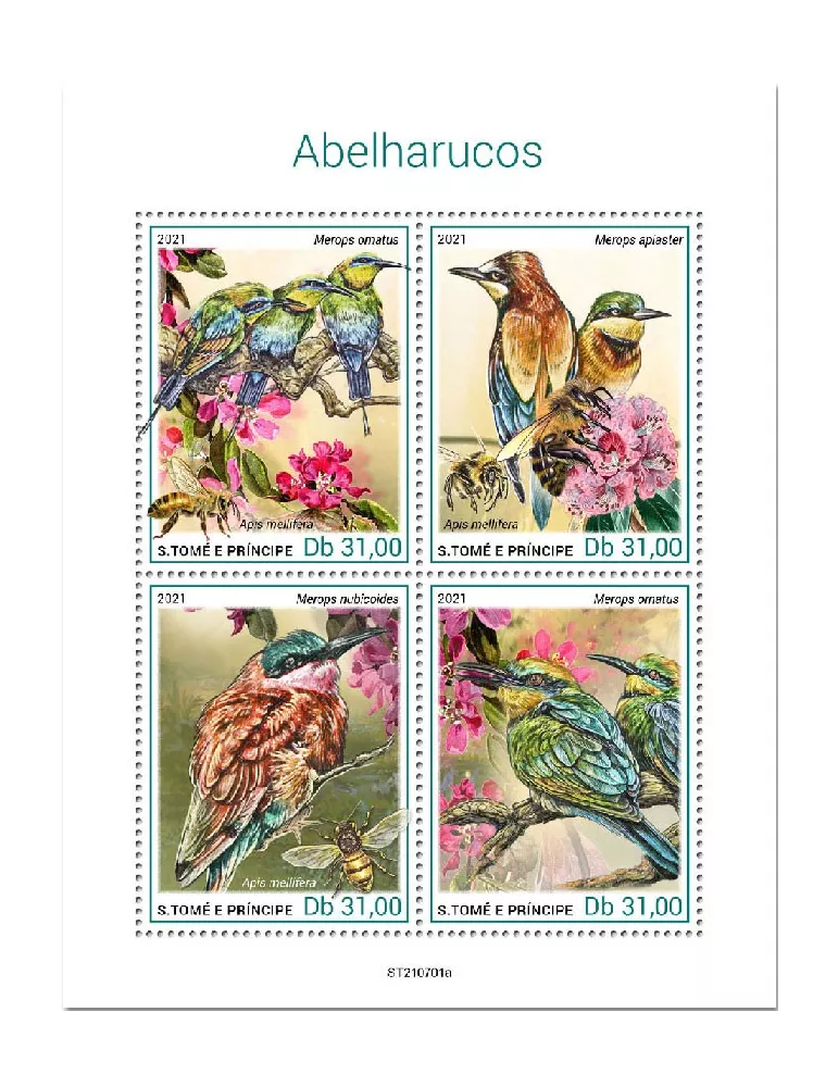 n° 8599/8602 - Timbre SAINT-THOMAS ET PRINCE Poste