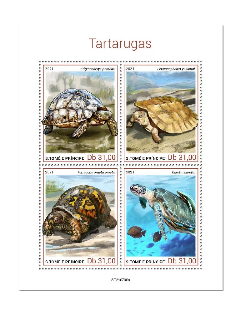 n° 8619/8622 - Timbre SAINT-THOMAS ET PRINCE Poste