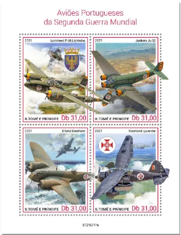 n° 8667/8670 - Timbre SAINT-THOMAS ET PRINCE Poste