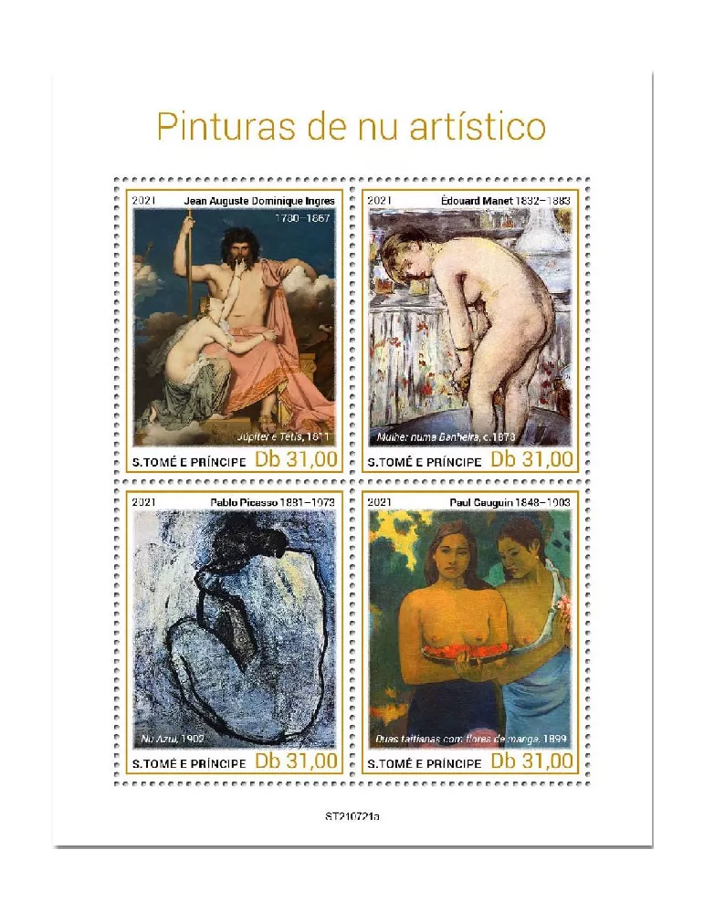 n° 8683/8686 - Timbre SAINT-THOMAS ET PRINCE Poste