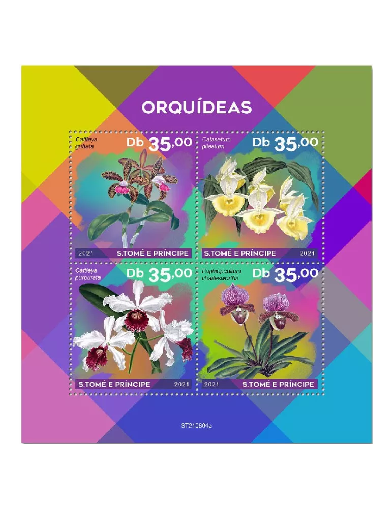 n° 8723/8726 - Timbre SAINT-THOMAS ET PRINCE Poste