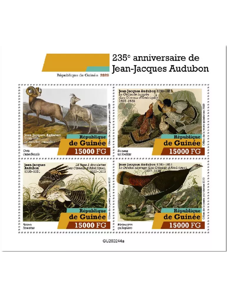 n° 10546/10549 - Timbre GUINEE Poste