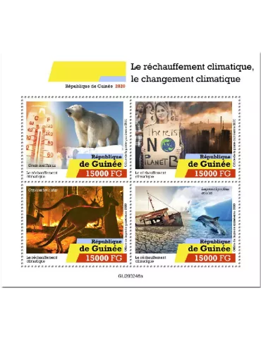 n° 10556/10559 - Timbre GUINEE Poste