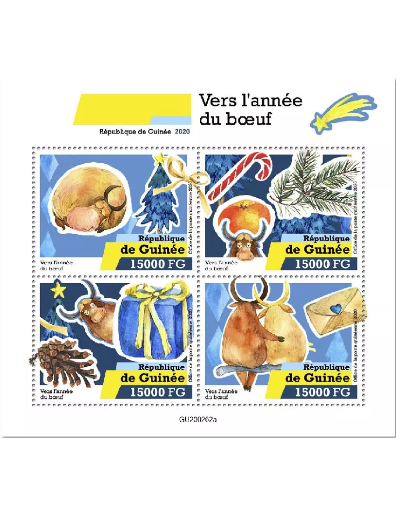 n° 10703/10706 - Timbre GUINEE Poste