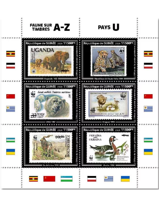 n° 10722/10727 - Timbre GUINEE Poste