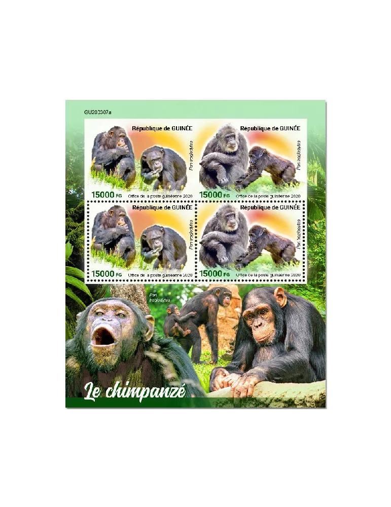 n° 10750/10751 - Timbre GUINEE Poste