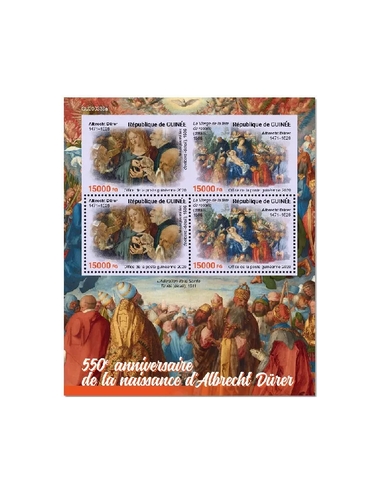 n° 10814/10815 - Timbre GUINEE Poste