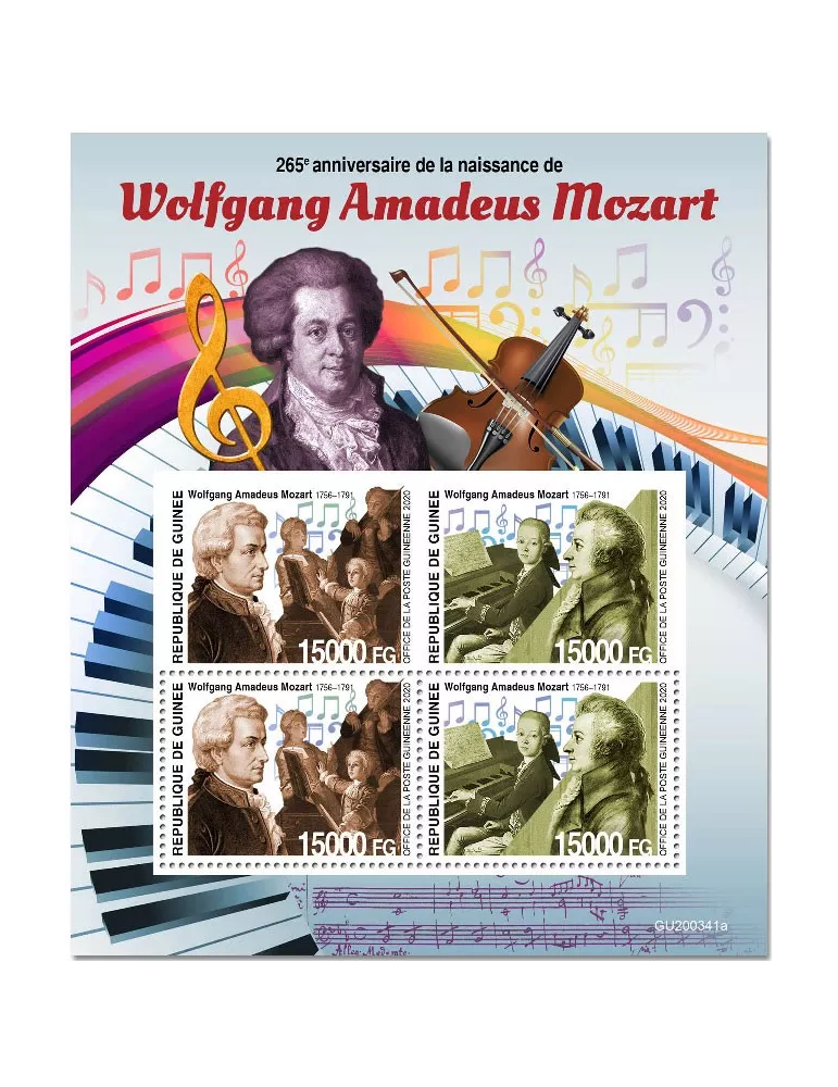 n° 10818/10819 - Timbre GUINEE Poste