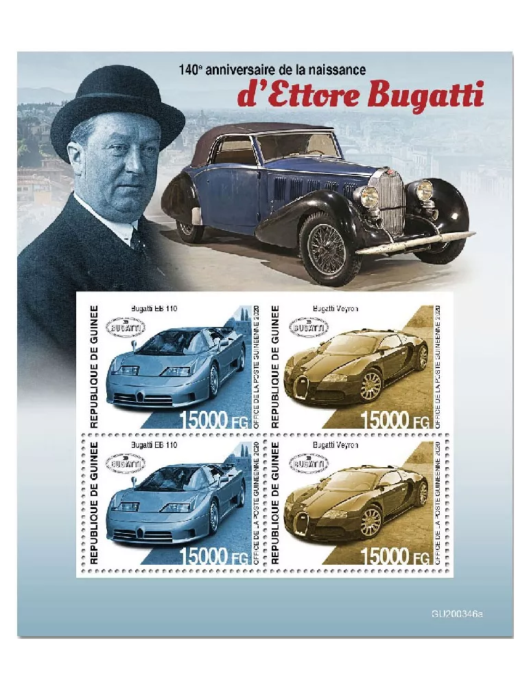 n° 10828/10829 - Timbre GUINEE Poste