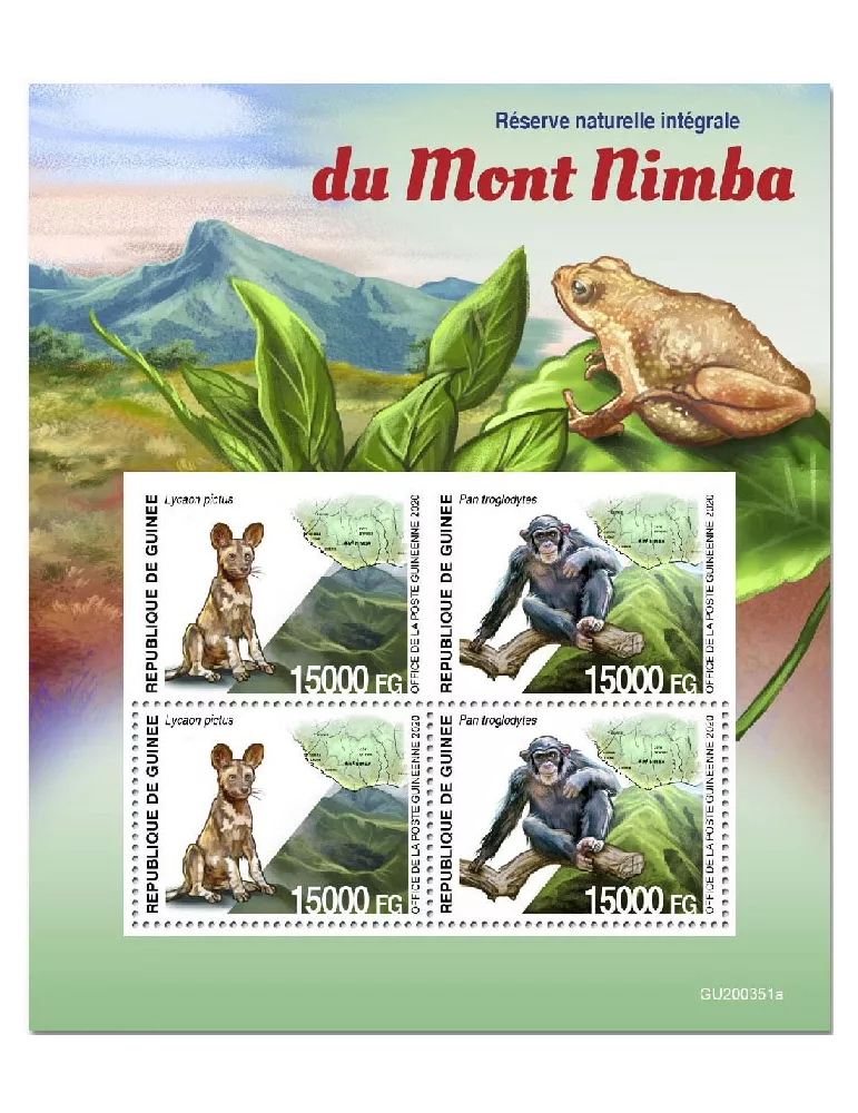 n° 10838/10839 - Timbre GUINEE Poste
