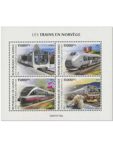 n° 10960/10963 - Timbre GUINEE Poste