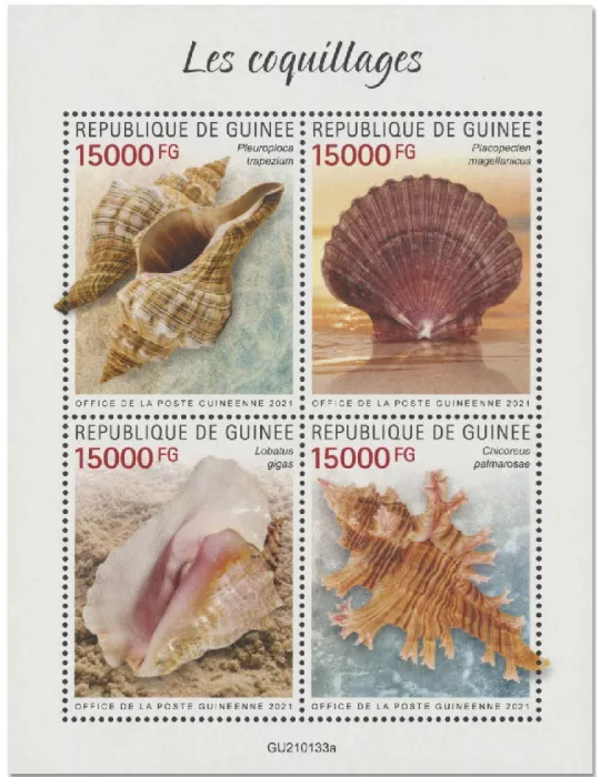 n° 10972/10975 - Timbre GUINEE Poste