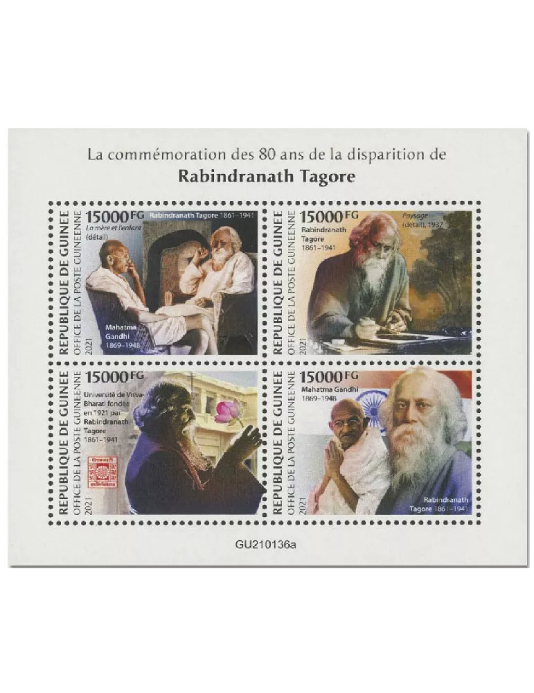 n° 10984/10987 - Timbre GUINEE Poste