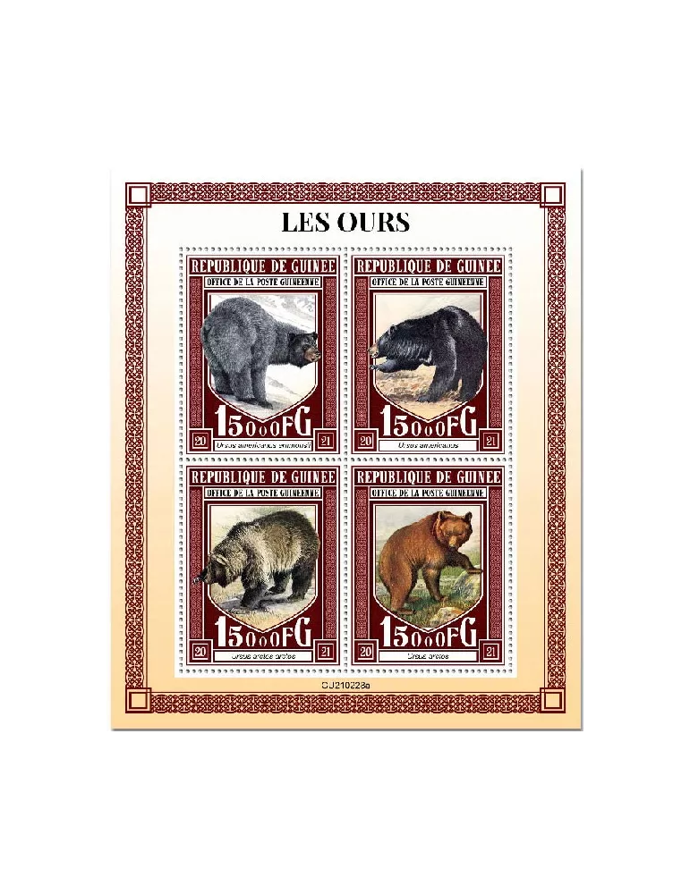 n° 11168/11171 - Timbre GUINEE Poste