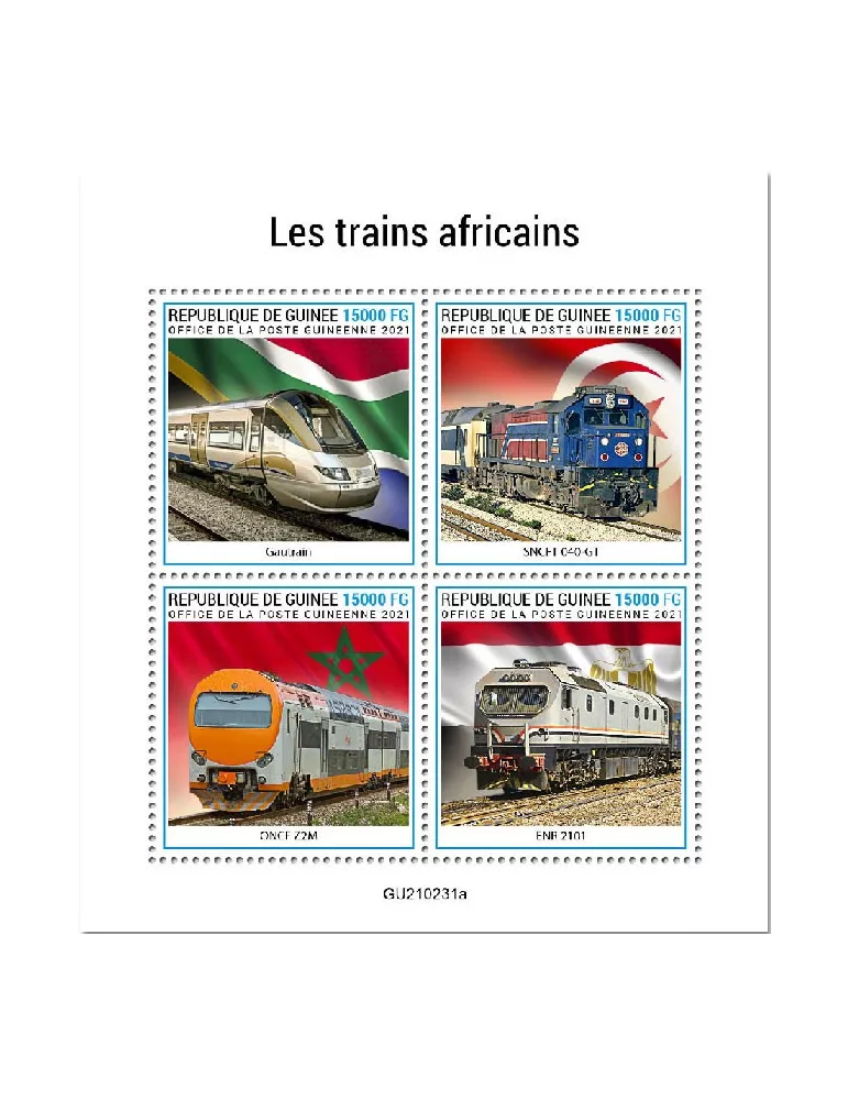 n° 11180/11183 - Timbre GUINEE Poste
