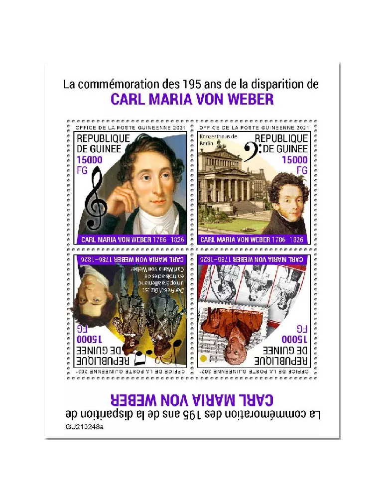 n° 11248/11251 - Timbre GUINEE Poste