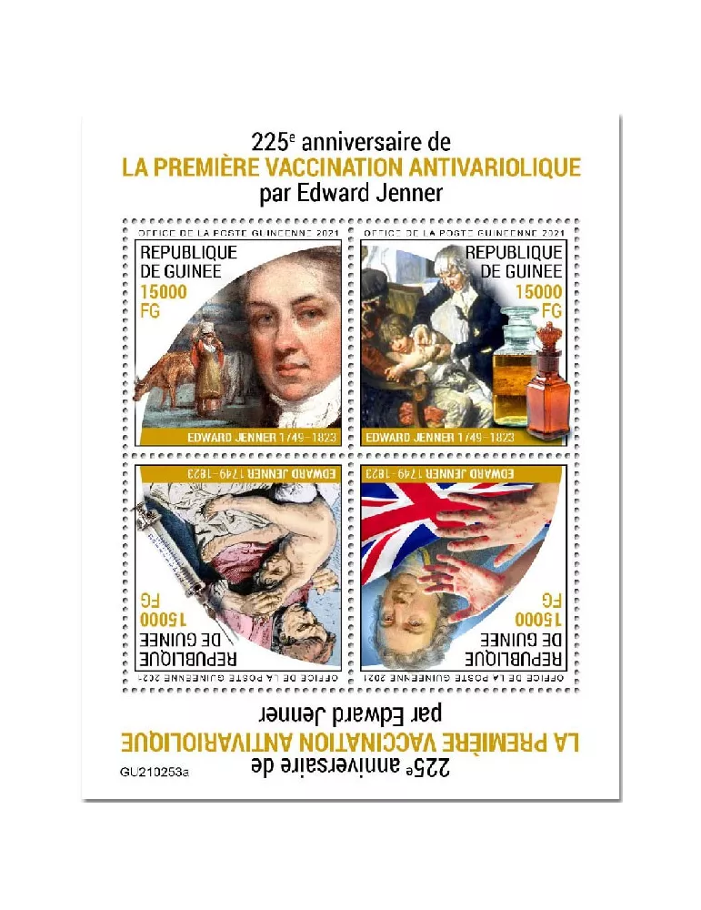 n° 11268/11271 - Timbre GUINEE Poste