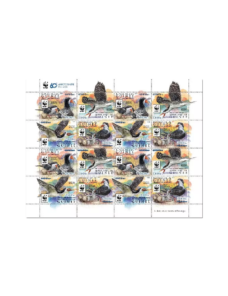 n° 11335/11338 - Timbre GUINEE Poste