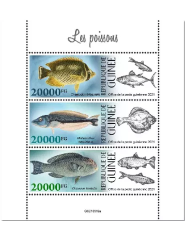 n° 11407/11409 - Timbre GUINEE Poste