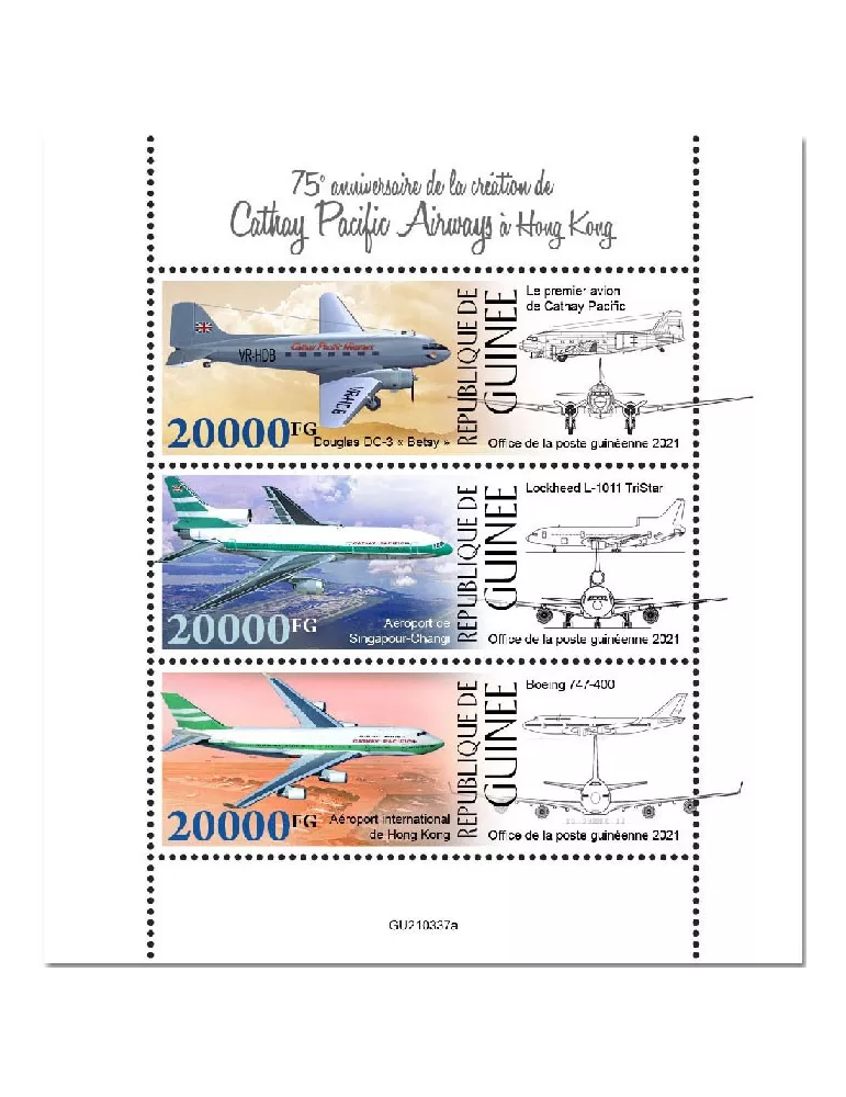 n° 11435/11437 - Timbre GUINEE Poste