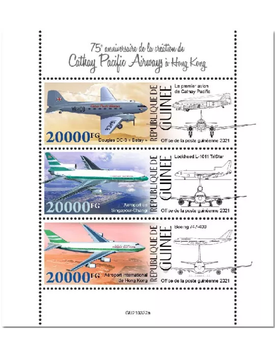 n° 11435/11437 - Timbre GUINEE Poste