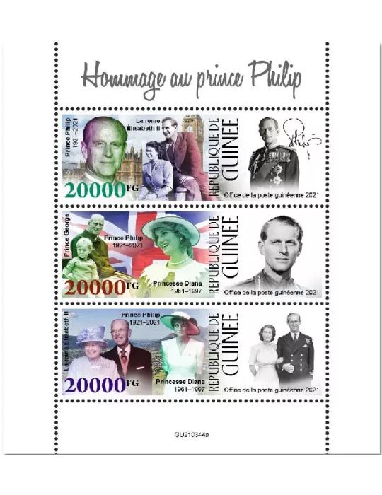 n° 11456/11458 - Timbre GUINEE Poste