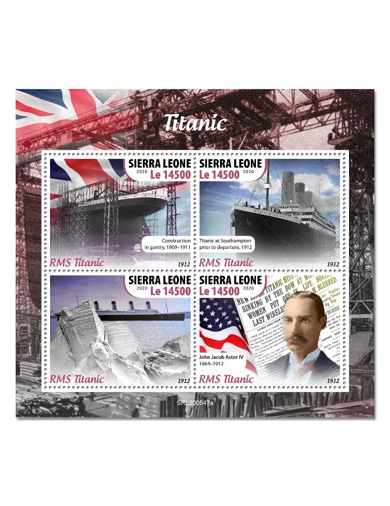 n° 10375/10378 - Timbre SIERRA LEONE Poste