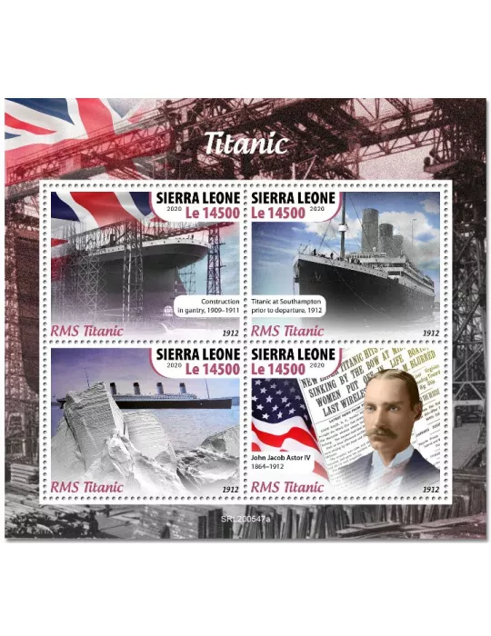 n° 10375/10378 - Timbre SIERRA LEONE Poste