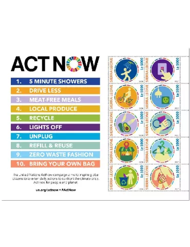 n° 9867/9876 - Timbre SIERRA LEONE Poste