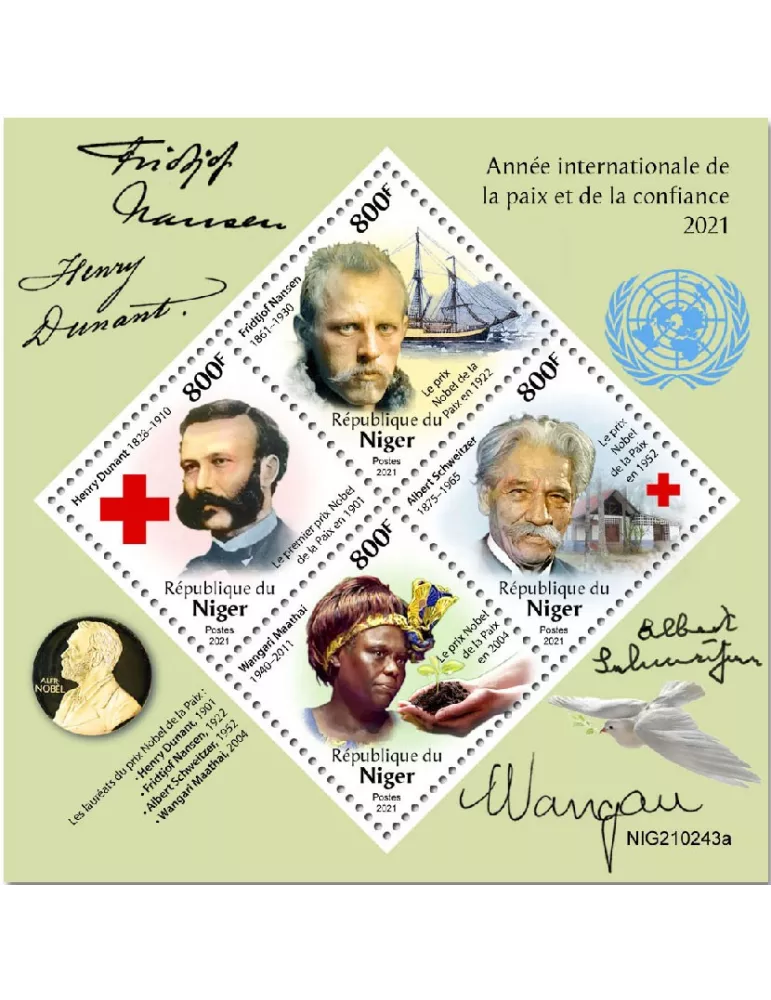 n° 6314/6317 - Timbre NIGER Poste