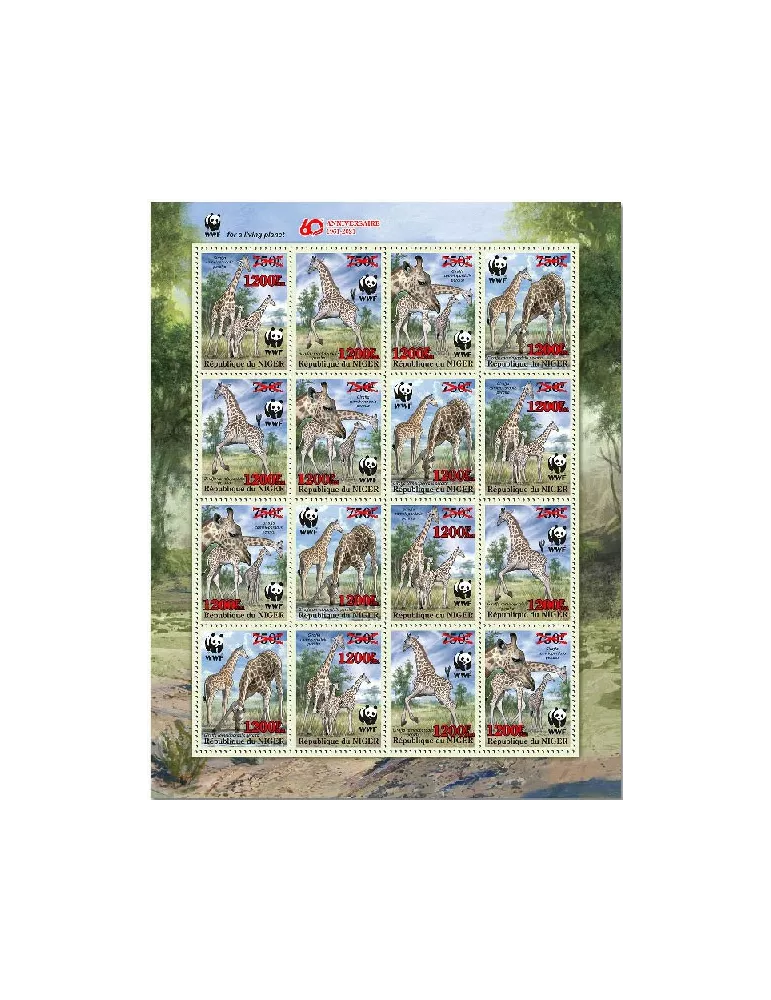 n° 6334/6337 - Timbre NIGER Poste