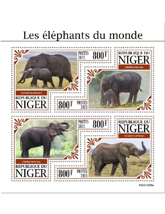 n° 6390/6393 - Timbre NIGER Poste