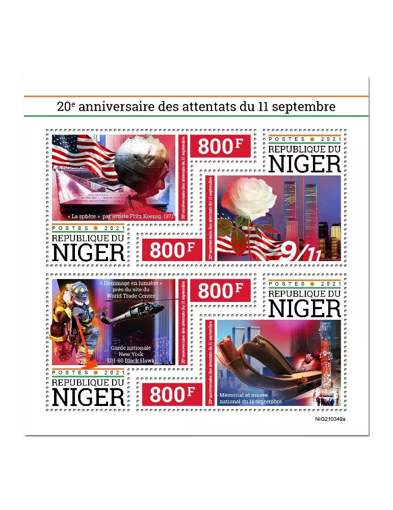 n° 6519/6522 - Timbre NIGER Poste