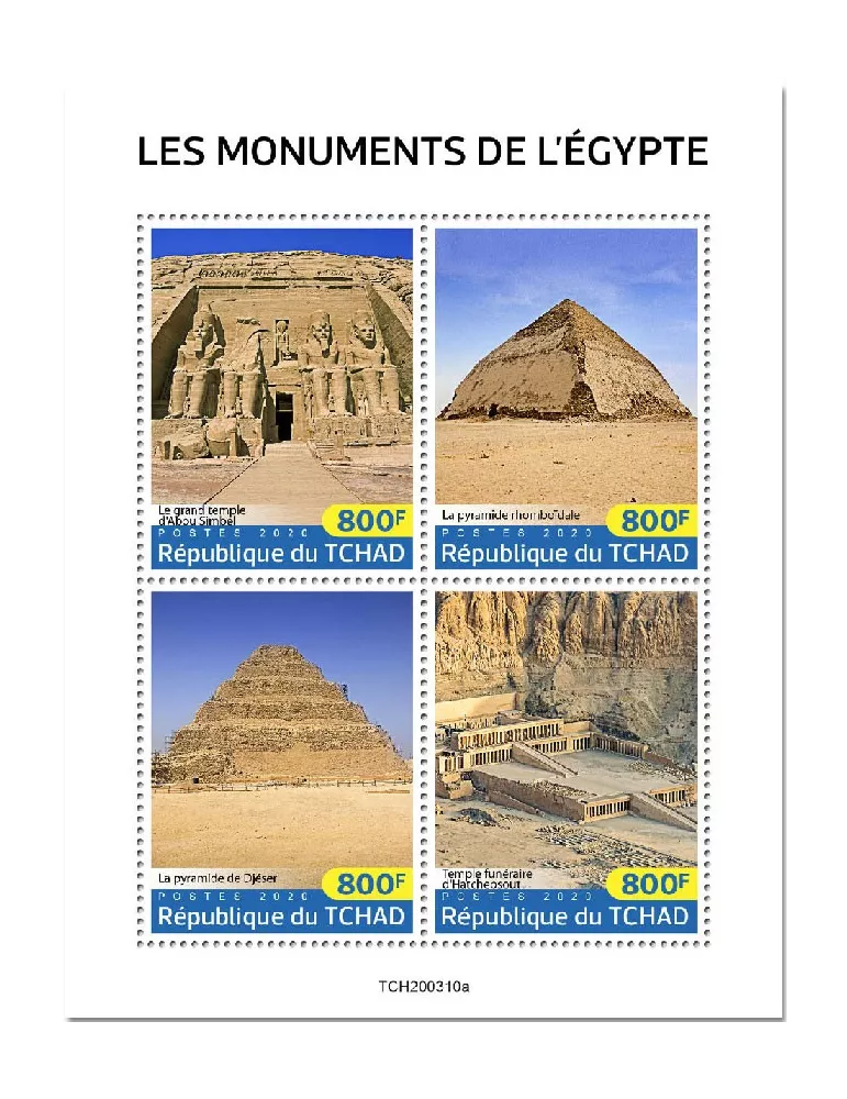 n° 2523/2526 - Timbre TCHAD Poste