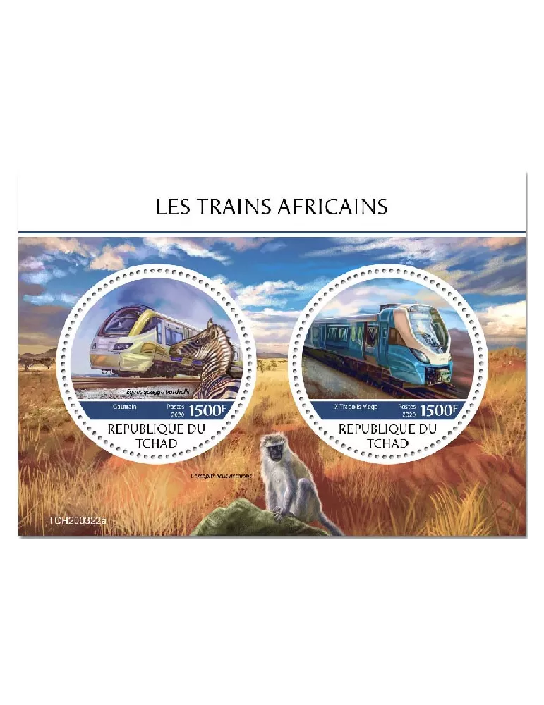 n° 2591/2592 - Timbre TCHAD Poste