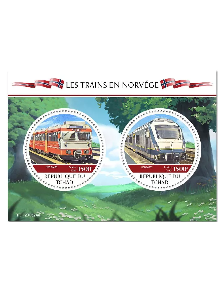 n° 2595/2596 - Timbre TCHAD Poste