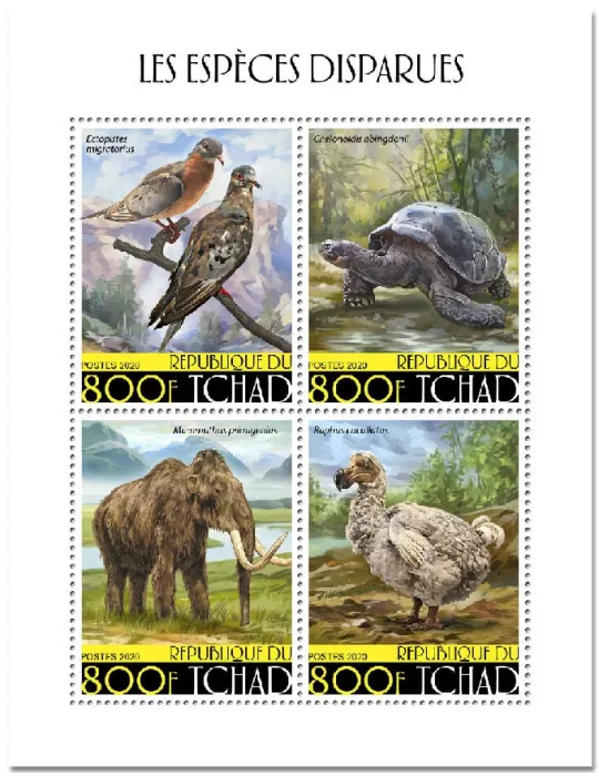 n° 2633/2636 - Timbre TCHAD Poste