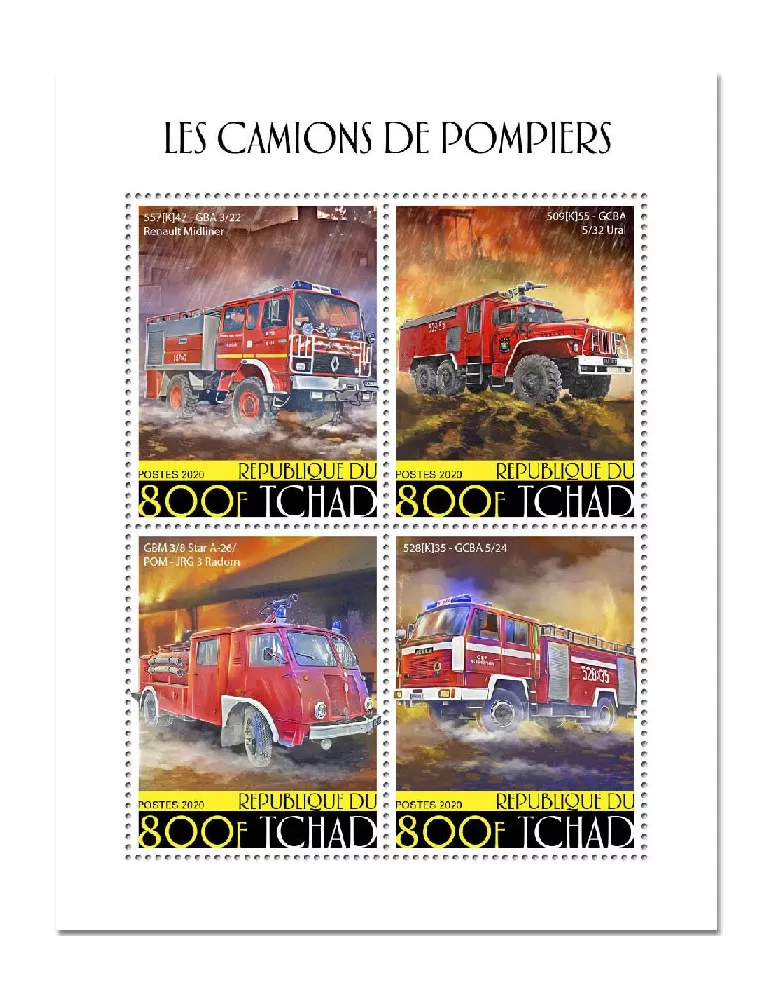 n° 2673/2676 - Timbre TCHAD Poste