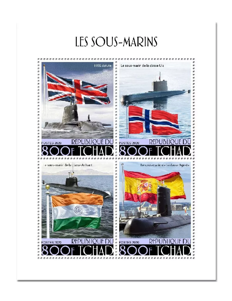 n° 2693/2696 - Timbre TCHAD Poste