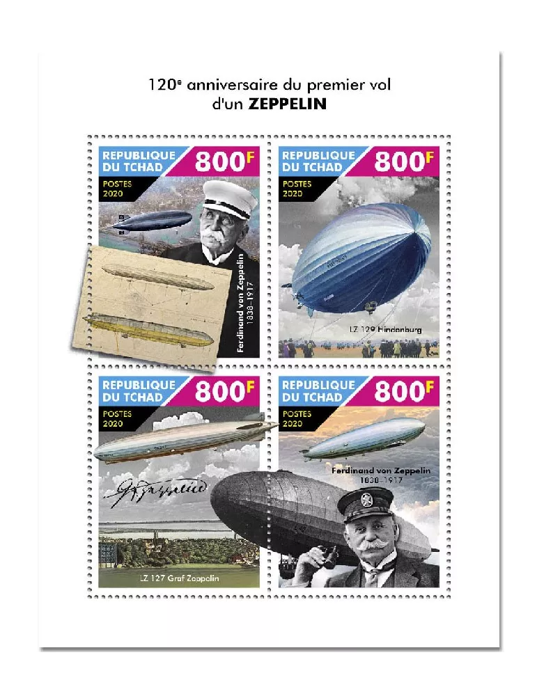 n° 2857/2860 - Timbre TCHAD Poste