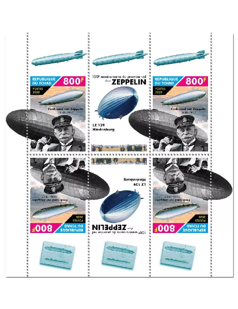 n° 2861/2868 - Timbre TCHAD Poste