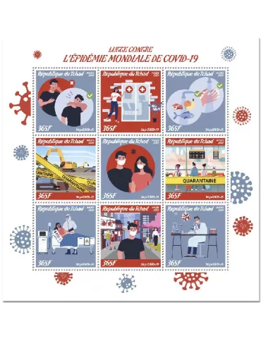 n° 2901/2909 - Timbre TCHAD Poste